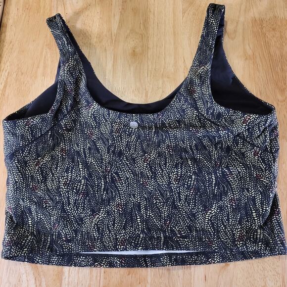 CALIA by Carrie Underwood Navy Patterned Tank Top - Picture 4 of 9